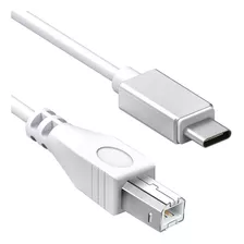 Cable Cargador Usb-c A Usb-b | Blanco / Universal | 1 M