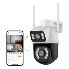 Câmera De Segurança Wi-fi Smart Camera A28b Dupla 3mp 360º