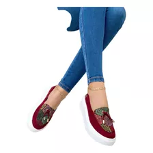 Zapato Casual De Dama Color Rojo
