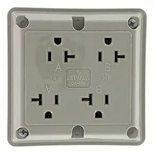 Leviton 21254-gy, 20 A, 125 V, Serie Industrial, Extrapesado