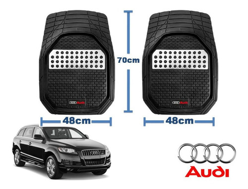 Tapetes 4 Piezas Charola 3d Logo Audi Q7 2010 A 2015 Foto 2