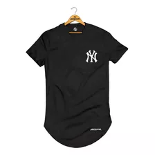 Camiseta Camisa Camisetão Longline Needstar Ny Lateral