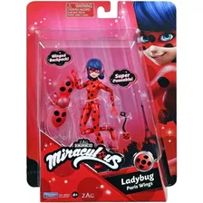 Muñeca Miraculous Ladybug Paris Wings De 12 Cm Con Accesorio