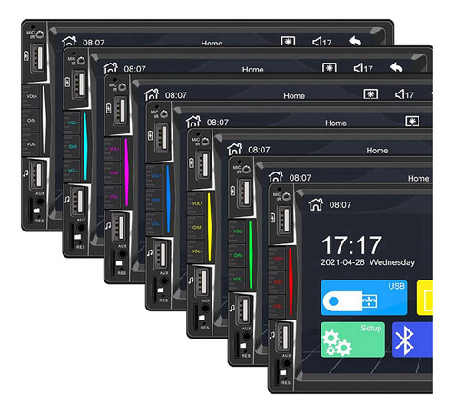 2 Unidades Estreo De Doble Din Con Carplay, Radio B Con Pan Foto 4
