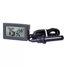 Mini Medidor De Temperatura Umidade Sensor Externo + Pilhas