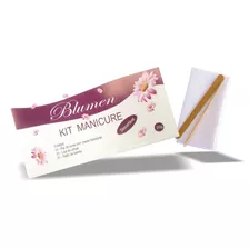 150 Kit Manicure Descartável Luva Lixa Palito Toalha Blumen