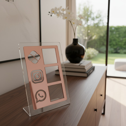 Placa Pix Para Loja Tripla Pix Insta Whats Qr Code