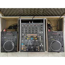 Cdj 350 Pioneer (2) + Mixer Behringer Ddm4000 + Case