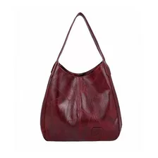 Bolso Cuero Suave Con Múltiples Compartimentos Para Mujeres