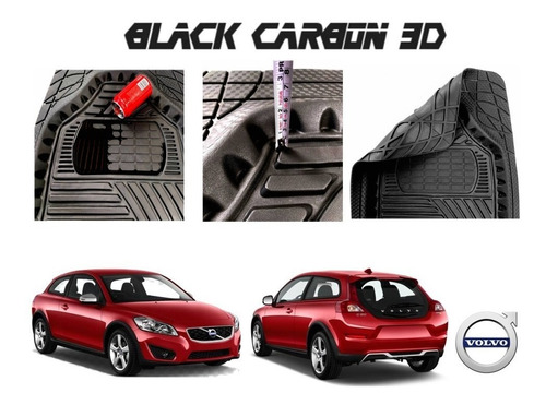Tapetes Premium Black Carbon 3d Volvo C30 2011 A 2014 Foto 4