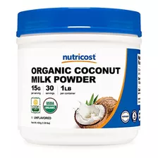 Leche De Coco Leche En Polvo De Coco Orgánica Nutricost, 1 