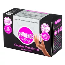 Coletor Menstrual Prudence Softcup Caixa Com 4 Unidades.