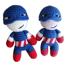 Amigurumi Capitan América Tejido A Crochet 