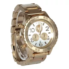 Relógio Nixon 51-30 N5130-005 Dourado Fundo Branco Outlet