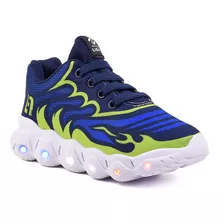 Tenis Infantil De Led Meninos Casual Com Luzes Masculino