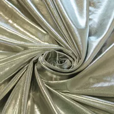 Tecido Malha Metalizada Com Brilho Vestidos Prata - 2 Metros