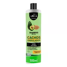  Shampoo Sem Sal Cachos Ondulados Abacate Semi Di Lino 500ml