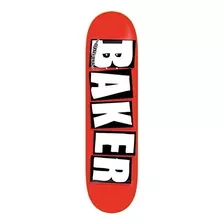 Baker Red-white Brand Logo - Tabla De Patineta De 8.25 Pulga
