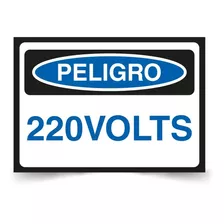 Autoadhesivo Peligro 220 Volt 10x15cm Reflectante