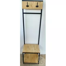 Mueble Recibidor Hierro, Perchero, Guarda Zapatos, Industria