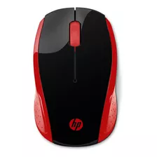 Mouse Inalámbrico Hp 200 Rojo