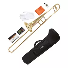 Kit De Trombón Bb Tenor De Latón Niños, Principiante...