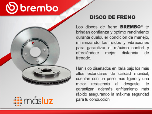 1- Disco Ventilado Delantero Izq/der Prizm 89/92 Brembo Foto 5