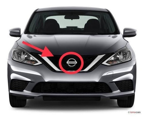 Emblema Parrilla Nissan Sentra 2017 2019 Cromo Tipo Original Foto 2