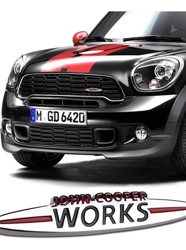 Emblema Mini Cooper Parrillajohn Coope Alto Brillo Antirobo Foto 5