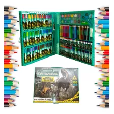 Estojo Maleta De Pintura Infantil Colorir Desenhos 150 Peças