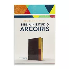  Biblia Rvr 1960 De Estudio Arcoíris Cocoa/ Terracota Símil 