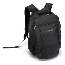 Mochila Para Notebook Ls Mn4134 Preta Com 5 Divisões