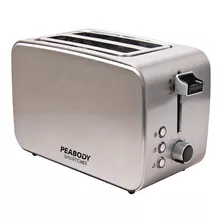 Tostadora De Acero Inoxidable 2 Rodajas 850w Peabody