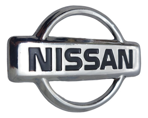 Emblema Para Cofre Nissan Pick Up D21 Cromado Negro Foto 2