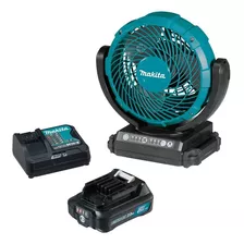 Ventilador Sem Fio Makita Cf101dz Bat 12v 4ah Carreg Bivolt Cor Da Estrutura Azul