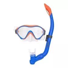 Snorkel Hydro Junior + Mascara Silicona Antifog Buceo Niños