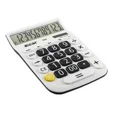 Calculadora Ecal Mediana Tc 58 12 Digitos Color Negro/blanco