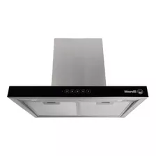 Campana De Pared Morelli Prego 60cm Touch Luz Led Acero Inox Color Plateado