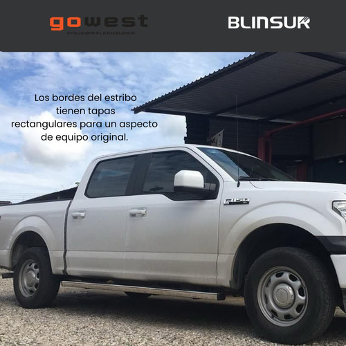 Estribos Serie 300 Acero Inox Toyota Hilux 2016 - 2023  Foto 4