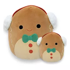 Peluche Squishmallows Dúo Jordan Galleta Jengibre 5in Y 7in