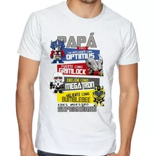 Playera Del Dia Del Padre Optimus Transformers Sublimada