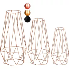 3 Suporte Tripé Para Vasos Plantas Chão Diamante 