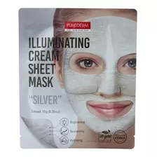 Mascara Purederm Illuminating Cream Sheet Mask Silver 1 Uds Tipo De Piel Todo Tipo