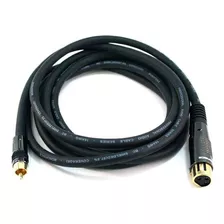 Cable Monoprice Xlr Hembra A Rca Macho, 10 Pies, Negro,...