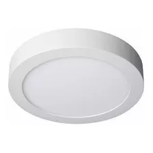 Foco Panel Led Plafon Sobrepuesto Redondo 18w Luz Cálida Color Blanco