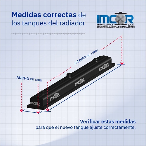 Tanque Radiador Para Volkswagen Gol 1.8 - 1.6 Inferior (anch Foto 2