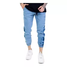 Calça Jogger Jeans Masculina Lycra Varias Cores Kit C/3 Pçs 