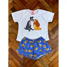 Pijama Tematico / Remera Y Short Con Volado / Varios Modelos