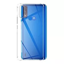 Funda Tpu Reforzada Para E7 Power Color Transparente