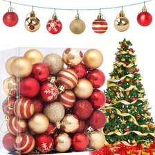 Bolas Árbol Navidad Inastillables Decoración Ornamento 50pcs